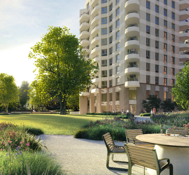 215 social rent homes near completion at Holloway Park