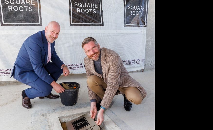 Square Root’s first topping out